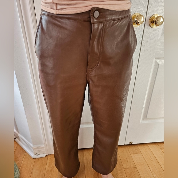 Oak + Fort - Leather vegan pants - Picture 5 of 10